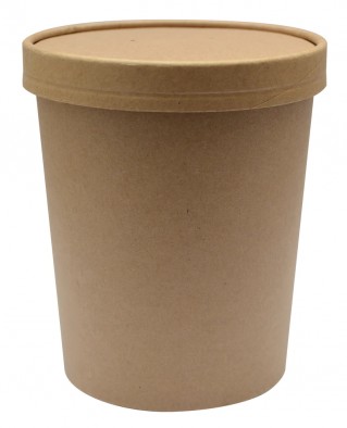 VASO CON TAPA KRAFT 32 OZ 