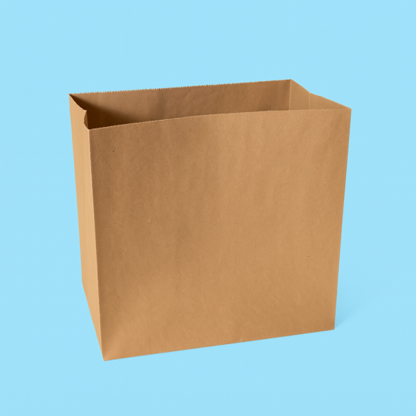 BOLSA CI #8-2 SIN ASA KRAFT COMPOSTABLE