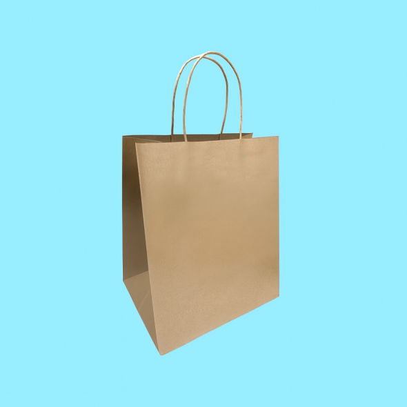 BOLSA CI #8-2 ASA CORDON KRAFT COMPOSTABLE 