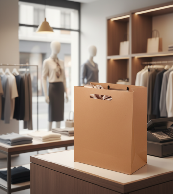 BOLSA ALFA #8 ASA TROQUELADA KRAFT COMPOSTBLE