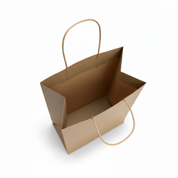 BOLSA CI #8-2 ASA CORDON KRAFT COMPOSTABLE 