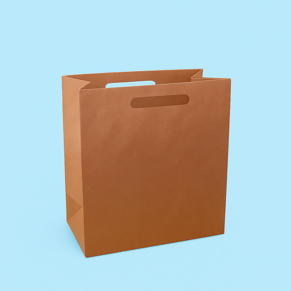 BOLSA ALFA #8 ASA TROQUELADA KRAFT COMPOSTBLE