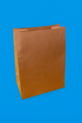 BOLSA ALFA #7 SIN ASA KRAFT COMPOSTABLE